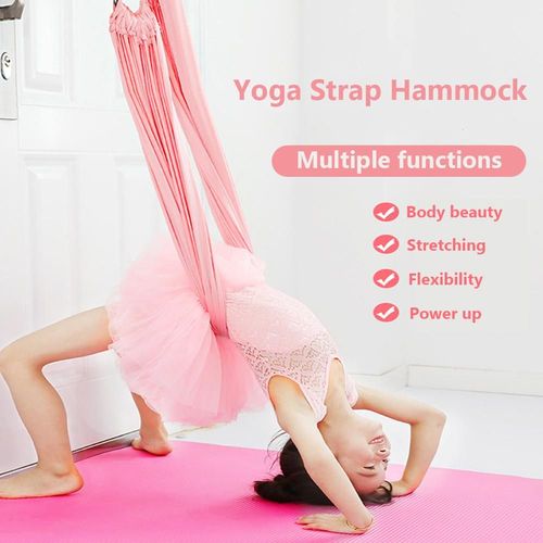 Sangle De Yoga Aérien Réglable, Hamac, Étirements Anti-Gravité, Exercices D'inversion, Ceinture Multicouche, Entraîneur De Flexibilité De Porte