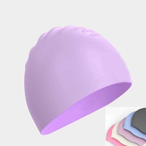 Bonnet De Bain En Tissu Pour Femmes Et Hommes, Protection Des Cheveux Longs, Fleurs Plissées, Imprimé, Grande Taille