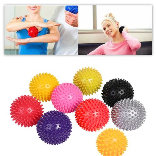 Balle De Massage En Pvc, Point De Déclenchement, Pour Le Sport, Le Soulagement De La Douleur Des Pieds Et Des Mains, Accessoires De Fitness, Balle De Relaxation Musculaire, 5 Couleurs