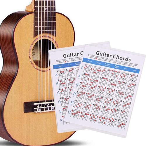 Tableau De Pratique De Guitare Électrique, Autocollants, Instrument, Apprentissage De La Musique, Onglets D'aide Pour Débutants