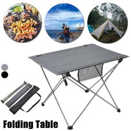 Table Camping Pliante Aluminium Ultra Légère Sac Transport Filet Rangement