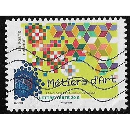 Timbre N°A.1067 Y & T Lettre Verte 20g. La Nouvelle France Industrielle Compositions Symbolisant Différents Domaines Industriels Métiers D'art