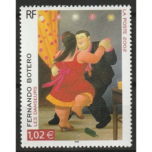 Timbre Neuf** France. Fernando Botero " Les Danseurs " 2002 N° 3482