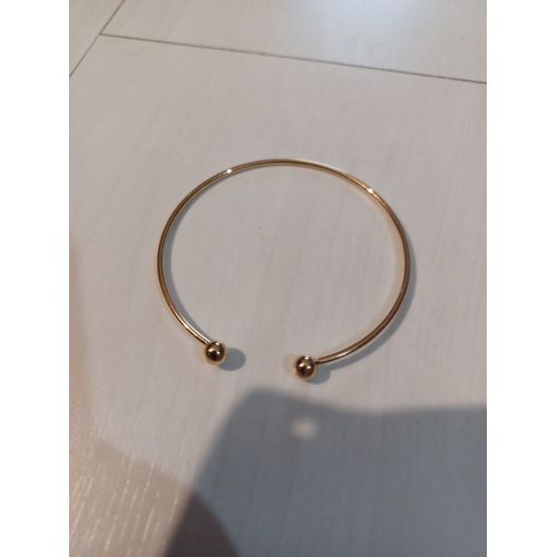 Bracelet Ouvert Simple Metal Doré