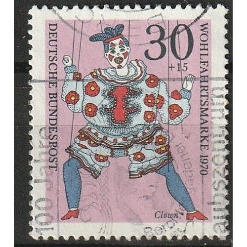 Timbre Allemagne Marionnette Clown 2002 N° 503 Oblitéré