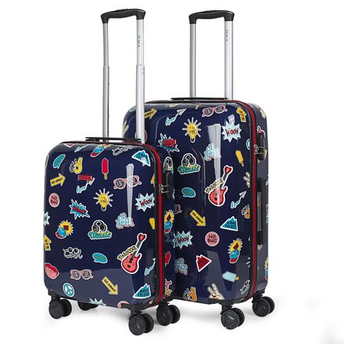 Valises De Voyage Pour Enfants 4 Roues Avec Voiture. Polycarbonate Imprimé. 2 Tailles: Petit Et Moyen. Rigide Confortable Et Léger. Belle Conception. 702200