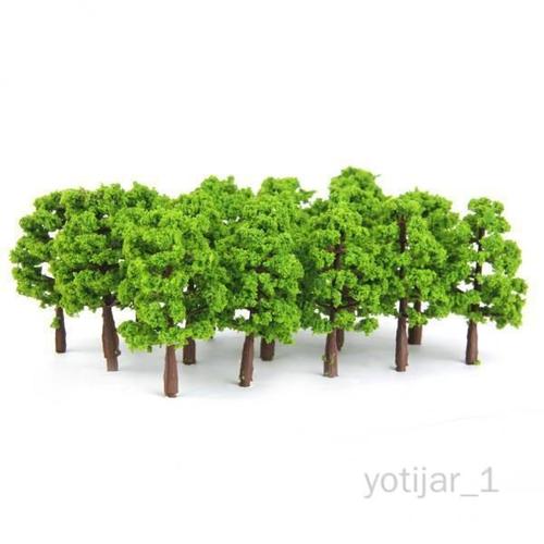 12x 20pcs Arbre Modèle En Plastique, Diorama, Paysage Miniature, Fournitures De Décor De Jeu De Guerre