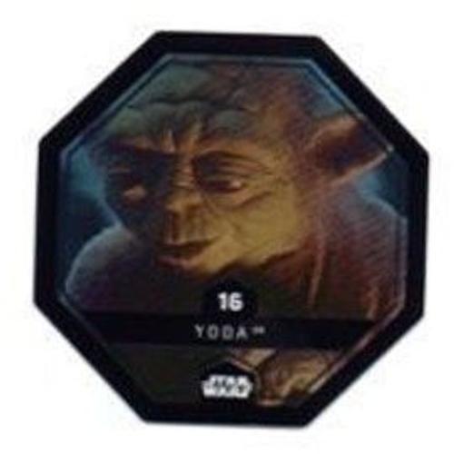 Image Jeton Cosmic Shells Star Wars N°16 : Yoda - Lucas Film - Leclerc - 2015