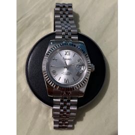 Montre Seiko Nh35 Chiffre Romain Argent