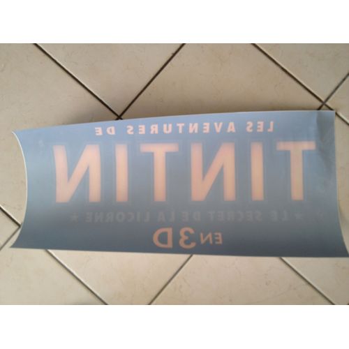 Tintin - Sticker 20x50cm