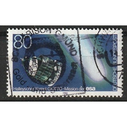 Timbre Oblitéré Allemagne Deutsche Bundespost, Comète De Halley 1986 N° 1105