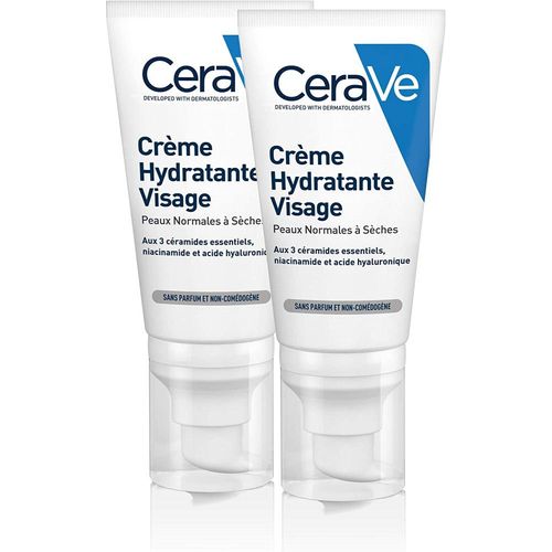Cerave Crème Hydratante Visage Lot 2x52ml 
