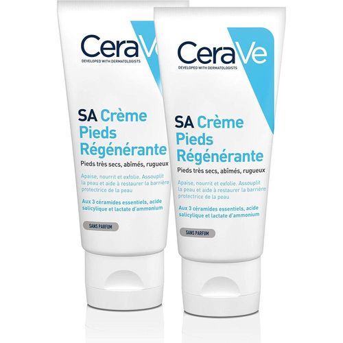 Cerave Crème Pieds Régénérante Lot De 2x88ml 