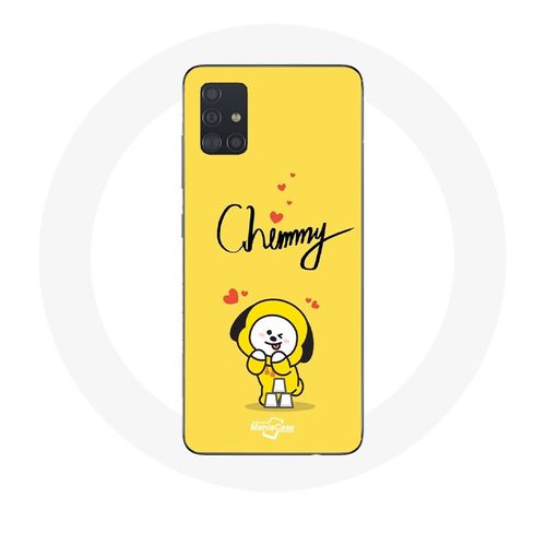 Coque Pour Samsung Galaxy A71 Bts Bangtan Garçons Bt21 Chimmy Jimin Fond Jaune