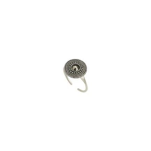 Satellite - Bague Féminine Métal Et Cristal - Argenté - Gris