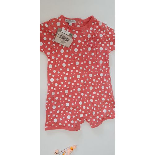 Puericulture / Boomer / Salopette / Petite Combinaison Ete 1 Piece / Coccinelle / Taille 9 Mois/ 100 % Coton / Neuf Etiquette