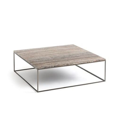 Am.Pm - Table Basse Plateau Travertin, Mahaut - Gris