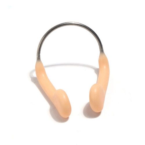 Pince-Nez En Fil D'acier En Silicone Souple, Couleur De La Peau, Durable, Antidérapant, Outil De Plongée, Équipement De Natation, Accessoires De Sports Aquatiques