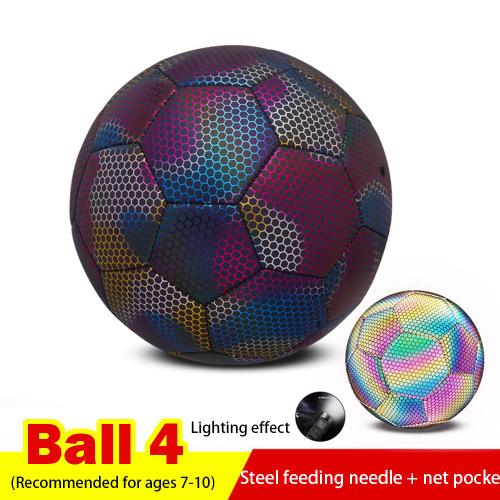 Ballon de Football réfléchissant à lueur nocturne, pour adultes et