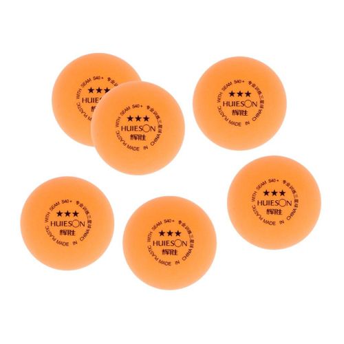 Balles De Tennis De Table, Pack De 6, 3 Étoiles, Pour Tous Les Niveaux