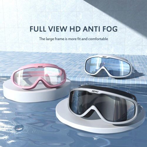 Lunettes De Natation Professionnelles Avec Bouchons D'oreille, Anti-Buée, Réglables, Pour Adultes, Pour Femmes Et Hommes
