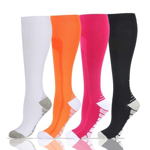 Chaussettes À Compression, Haut De Gamme, Élégantes, Respirantes, Anti-Friction, Pour Course À Pied, Sport, Randonnée, Qw