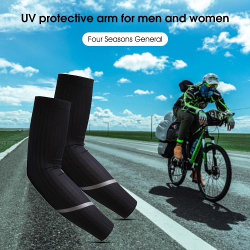 Manchons De Bras De Protection Solaire, 1 Paire, Manchons Respirants, Antidérapants, Anti-Traction, Pour Cyclisme