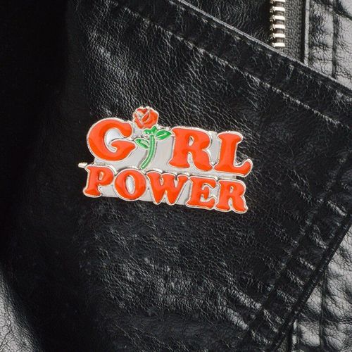 Broches En Émail Rose Et Fille, Broches Puissantes, Badges De Patron De Fille, Bijoux Féminins, Idée De Cadeau