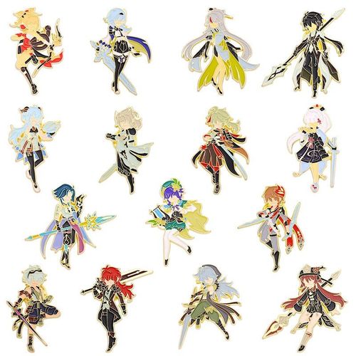 Broche En Émail, Broche De Vision D'impact, Pierre De Vent, Tonnerre, Herbe, Eau, Glace, Revers, Support De Personnage, Badges Bijoux Pour Ami