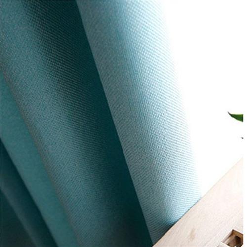 Pli Crayon Bleu L250xl250cm Rideau Occultant En Simili-Lin , Isolant, Moderne, Pour Fenêtre De Salon, 70 %-85% D'ombrage