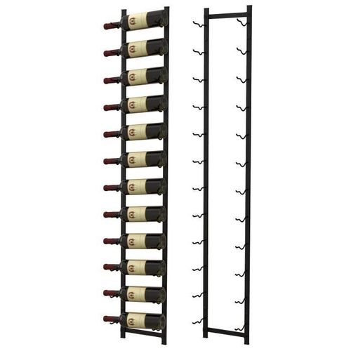 Costway Porte Bouteille Mural Métallique 145 Cm, Casier/Étagère À Vin Pour 12 Bouteilles Pour Cuisine, Salle À Manger, Cave Et Bar