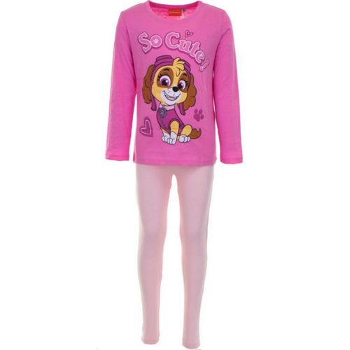Pyjama Pat Patrouille Fille Rose En Coton