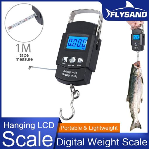 Balance électronique rétro-éclairé avec écran LCD,110lb/50kg,avec ruban