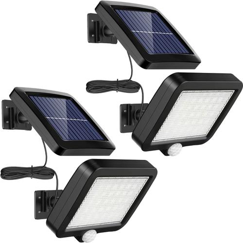 Lot de 2 lampes solaires d'extérieur à LED étanches pour - Temu