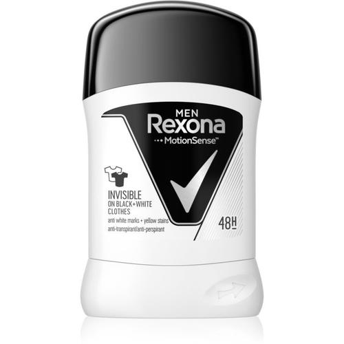 Rexona Invisible On Black + White Clothes Anti-Transpirant Solide 48 H 50 Ml 