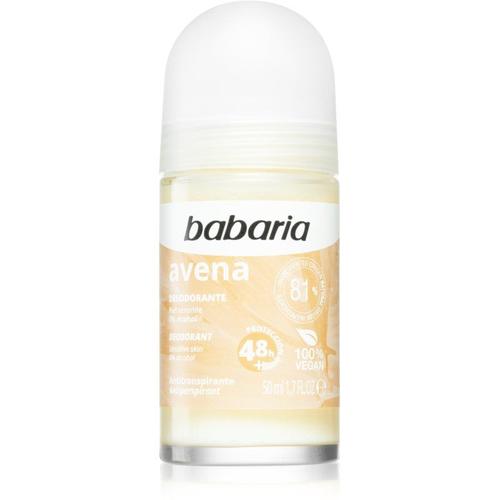 Babaria Deodorant Oat Anti-Transpirant Roll-On Pour Peaux Sensibles 50 Ml 