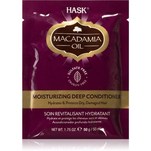 Hask Macadamia Oil Après-Shampoing Hydratant Pour Cheveux Secs, Abîmés Et Traités Chimiquement 50 Ml 