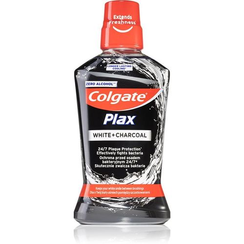 Colgate Plax Charcoal Bain De Bouche Anti-Plaque Dentaire Pour Des Gencives Saines Sans Alcool 500 Ml 