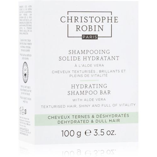 Christophe Robin Hydrating Shampoo Bar With Aloe Vera Barre De Shampoing Pour Cheveux Secs Et Sensibilisés 100 G 