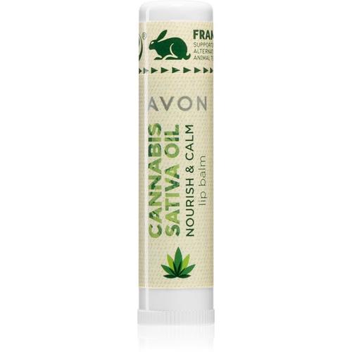 Avon Cannabis Sativa Oil Nourish & Calm Baume À Lèvres À L'huile De Chanvre 4,5 G 