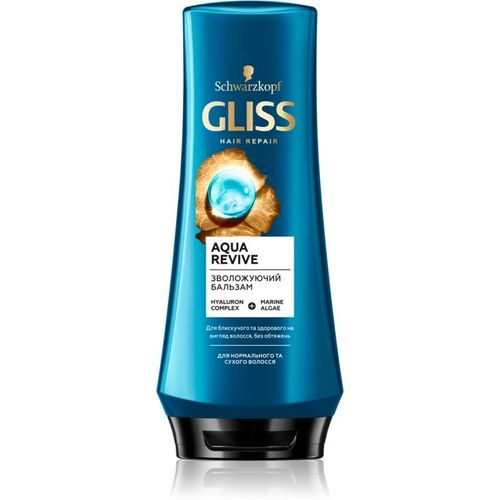 Schwarzkopf Gliss Aqua Revive Baume Cheveux Pour Cheveux Normaux À Secs 200 Ml 