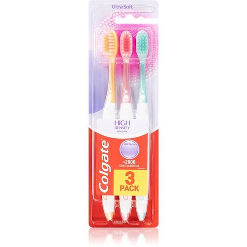 Colgate High Density 3 Pack Brosses À Dents 3 Pièces Ultra Soft 3 Pcs 