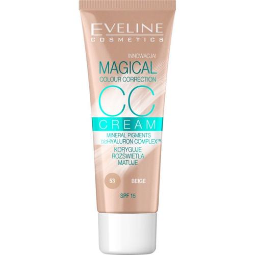 Eveline Cosmetics Magical Colour Correction Cc Crème Spf 15 Teinte 53 Beige 30 Ml 