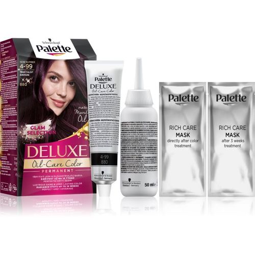 Schwarzkopf Palette Deluxe Coloration Cheveux Teinte 4-99 880 Aubergine 