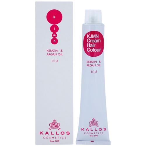 Kallos Kjmn Cream Hair Colour Keratin & Argan Oil Coloration Cheveux À La Kératine Et Huile D'argan Teinte 5.3 Light Golden Brown 100 Ml 