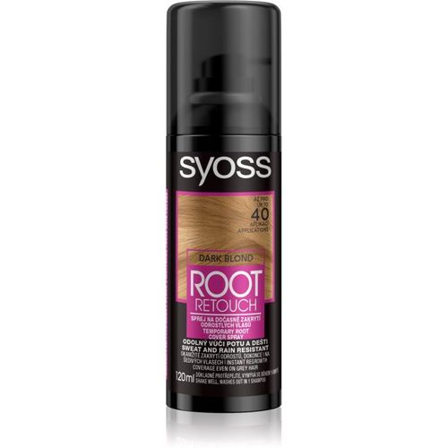 Syoss Root Retoucher Coloration Pour Cacher Les Racines En Spray Teinte Dark Blonde 120 Ml 