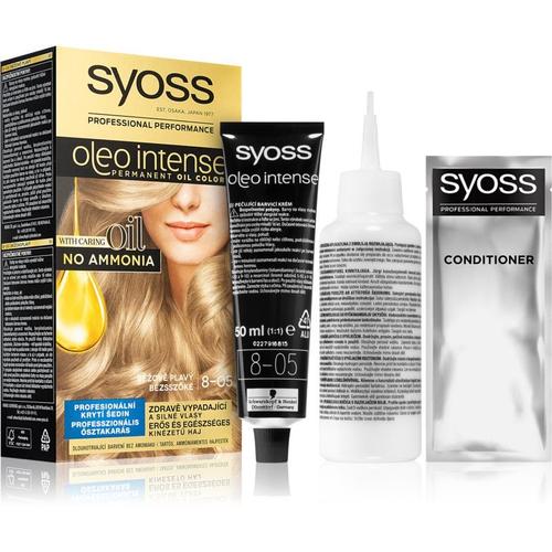 Syoss Oleo Intense Coloration Cheveux Permanente À L'huile Teinte 8-05 Beige Blond 