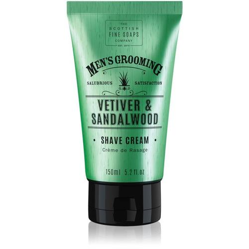 Scottish Fine Soaps Men?S Grooming Vetiver & Sandalwood Crème À Raser Pour Homme 150 Ml 