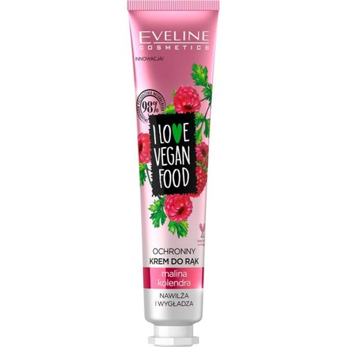 Eveline Cosmetics I Love Vegan Food Crème Hydratante Mains Arôme Framboise 50 Ml 
