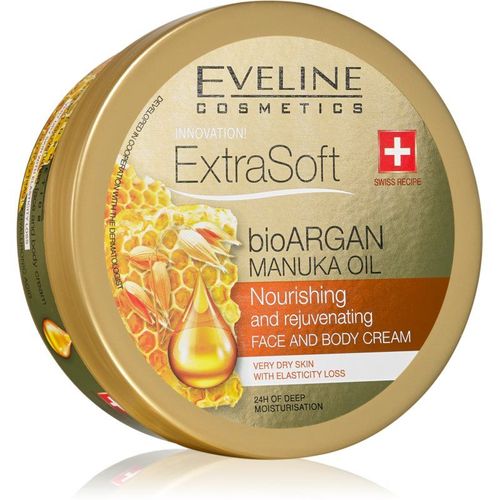 Eveline Cosmetics Extra Soft Crème Hydratante Corps Et Visage À L'huile D'argan 175 Ml 